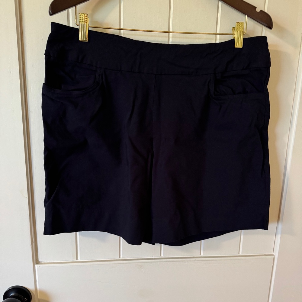 ZAC AND RACHEL Pull-On Classic Short, Navy Blue, Size 16